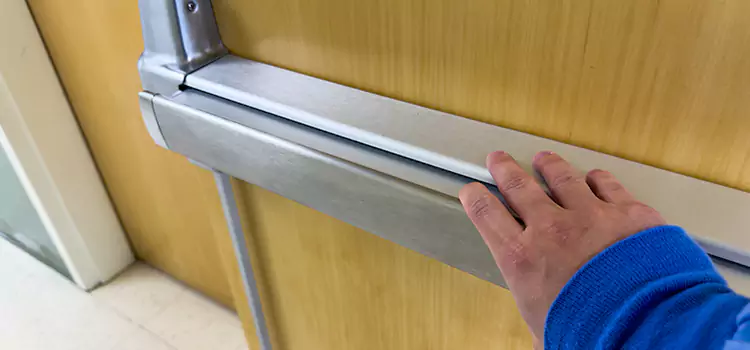 Installing a Push Bar on a Door Yuma